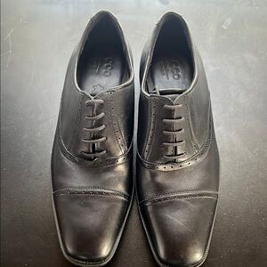 Ecco Black Leather Oxford Shoes Timeless Elegance